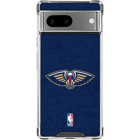 NBA New Orleans Pelicans Distressed Google Pixel 8 Clear Case